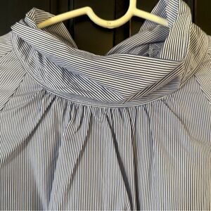 Jcrew size 12 blue stripe bow back pullover